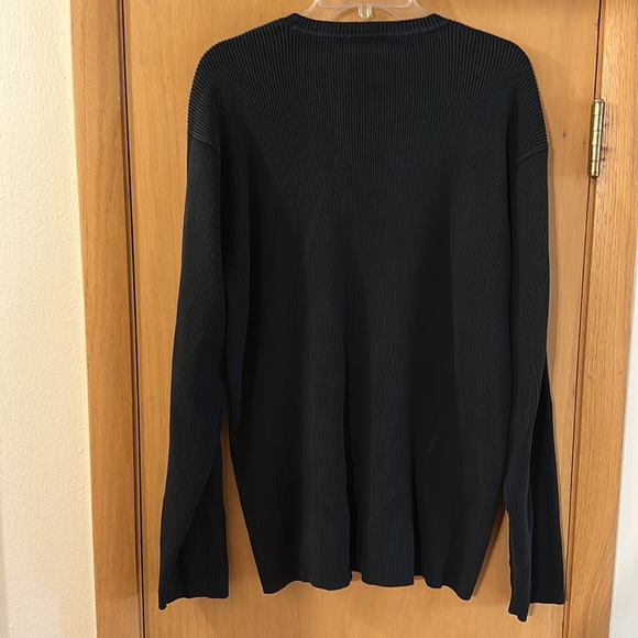 Polo Jeans Co Ralph Lauren Men’s Ribbed American Flag Thermal Top Black Size XL - Picture 8 of 10